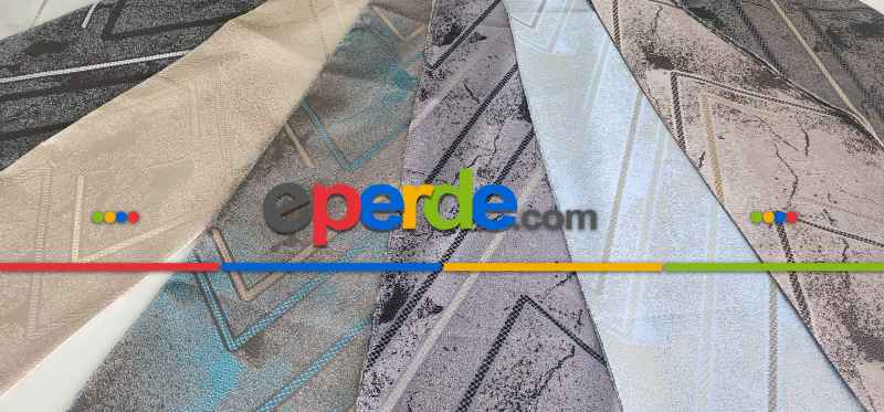 Kahverengi Turkuaz Geometrik Fon Pano Perde, Adet Fiyatıdır, İstediğiniz Boy Ölçüsünde Dikilir, Eni 70 İla 100cm Arası Seçenekler, Sık Piledir 70cm X 290cm 