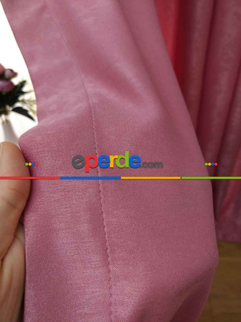 Soft Pembe Koyu Fon Perde (180)- Pembe Koyu