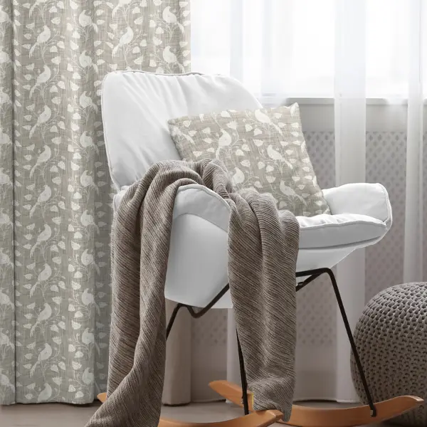 Oturma Odası Fon Perde Evim1597 Kumaşı Kalındır Duck Bezi Değildir- Mavi-beyaz