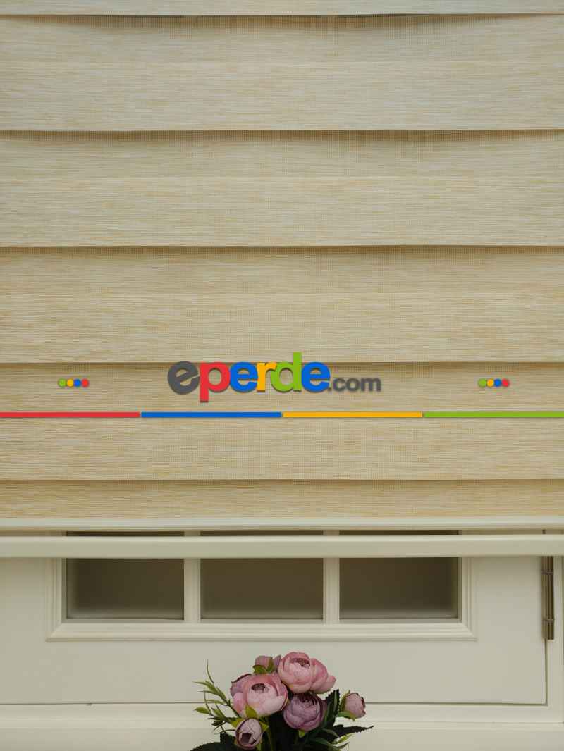 Oturma Odası - Zebra Perde -bambu Zebra (eco Serisi )- Kum Beji