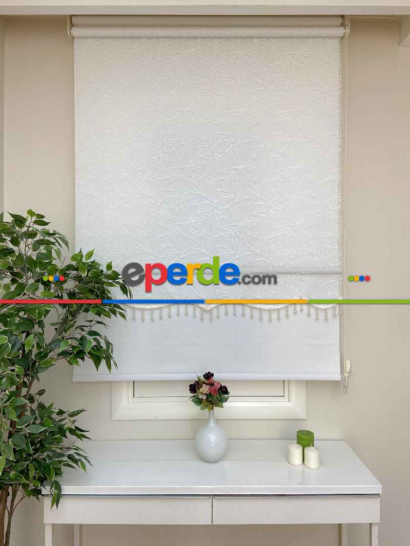 Yeni Sezon !! Çiftli Sistem Tül Stor Perde Ve Stor Perde- Ekru