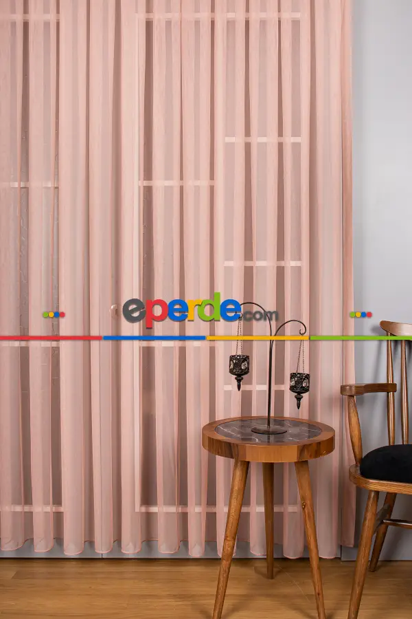 Pudra Grek Tül Perde Petek Zemin