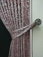 Patine Desenli Bordo Krem Desenli Jakar Fon Perde - Bordo Pembe