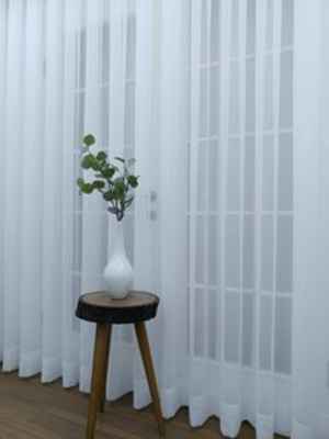 Düz Tül Perde (ekru Geniş En)- Beyaz-ekru