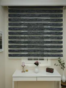 Genç Odası - Zebra Perde -bambu Zebra (eco Serisi )- Füme-antrasit