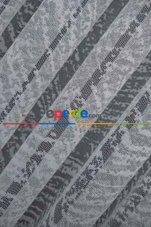 Hazır Ölçülü 2025 Model Tül Perde Modern Desenli Tül - Ekru