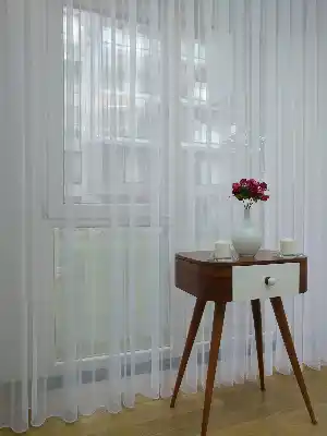 Sade Tül Perde - Beyaz