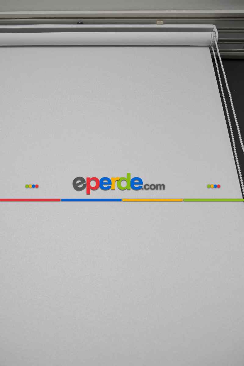 Ekru Renk Lazer Kesim Mat Stor Perde (ister Düz - İster Lazer Kesimli Satın Alın)