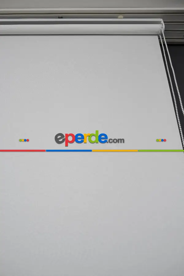 Salon Stor - Ekru Renk Lazer Kesim Mat Stor Perde (ister Düz - İster Lazer Kesimli Satın Alın)