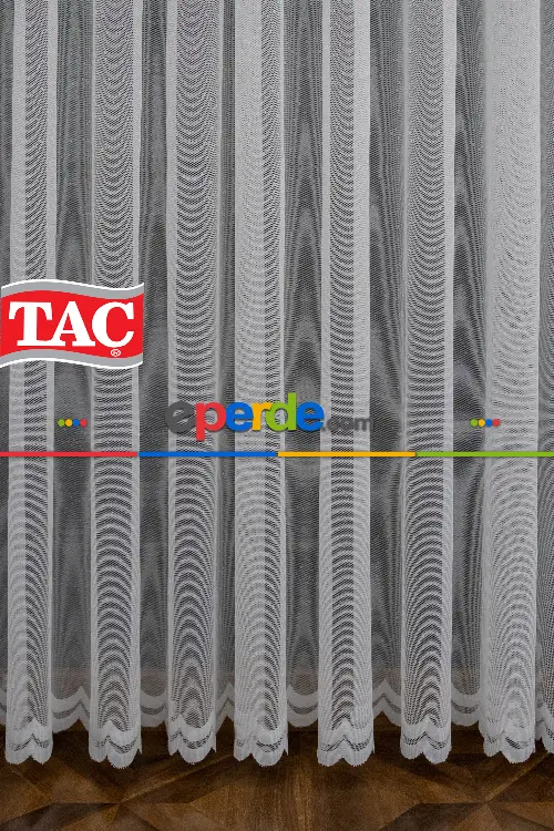 Taç Düz Sadem Sade Düz Tasrım Model Tül Perde