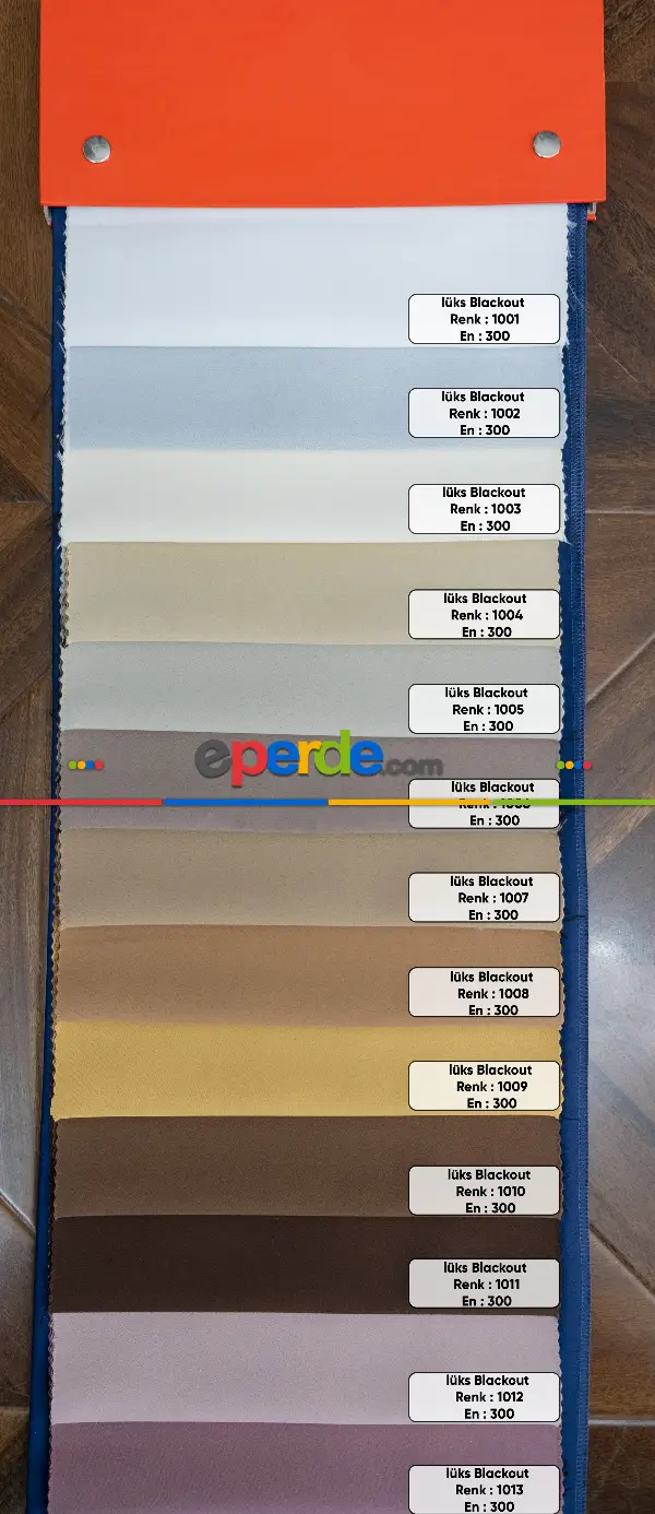 Yatak Odası - Blackout Düz Fon Perde Karartma Perde Güneşlik - Çok Renkli 1. Kalite