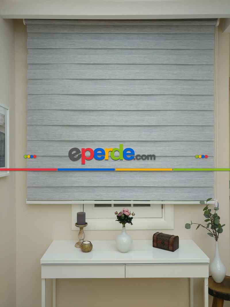 Yatak Odası - Zebra Perde -bambu Zebra (eco Serisi )- Gri Açık