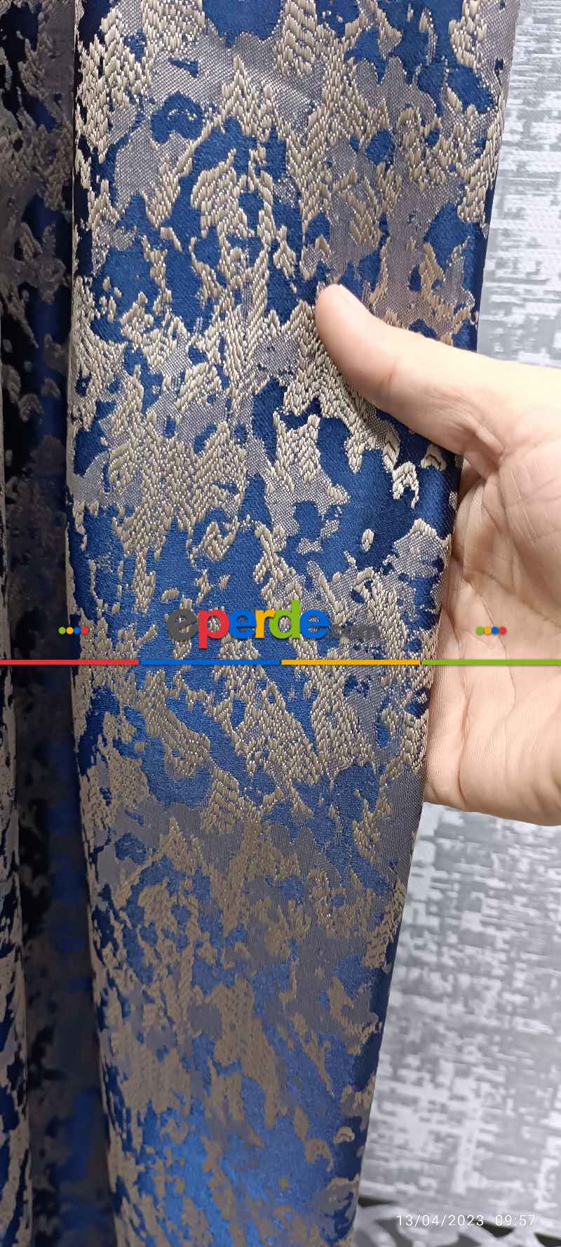 Yatak Odası - 2023 Elit Modern Desenli Fosforlu İplik Dokuma Fon Perde - 2