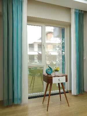 Salon - Çizgili Tül Dikey Zebra Perde - Ft27 Çağla Yeşili- Ft26 Turkuaz- Ft25 Mint Yeşili- Ft02 Ekru- Yeşil