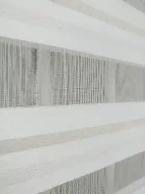 Bej Çizgili Zebra Perde- Bej