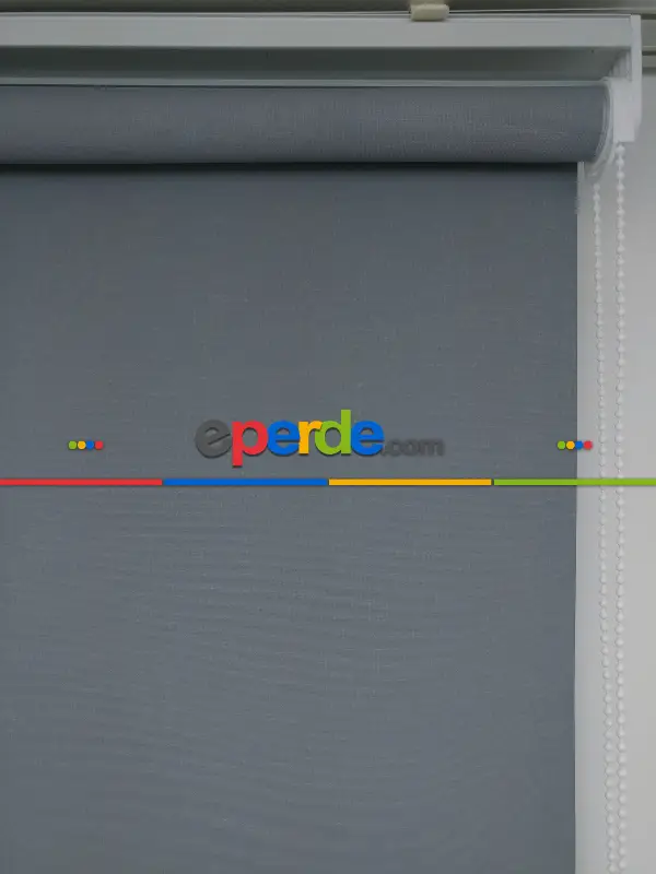 Yıkanabilir Pvc Mat Stor Perde - Gri 1. Kalite- Gri-Füme-Antrasit