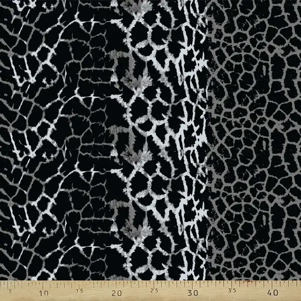 Salon Fon - Leopar Desenli Fon Perde Evm1102 Kumaşı Kalındır Duck Bezi Değildir- Siyah