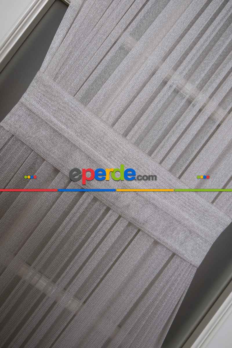 Monaliza Gri Tül Ütü İstemeyen Fantazi Tül