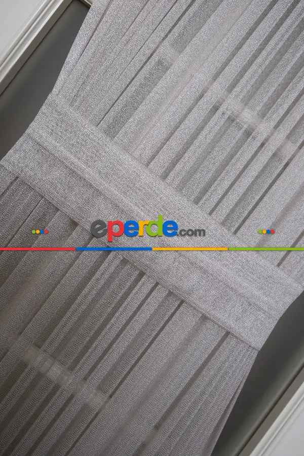 Monaliza Gri Tül Ütü İstemeyen Fantazi Tül