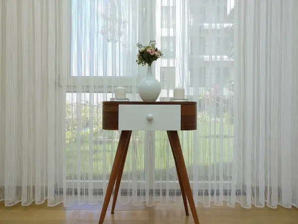 Zincir Desenli Düz Armür Tül Perde 2021- Ekru - Kurşunlu Tül