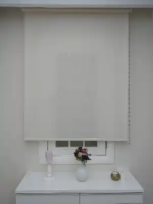 Taş Perde Beyaz Desenli Stor Perde Orjinal Ürün Garantisi- Beyaz-29995-29994-29993
