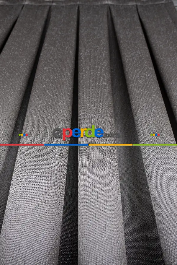 Yatak Odası - Vizon Renk Jakar Etek Pano Dökümlü Gramajlı Uygun Fiat Fon Perde (180)- Vizon