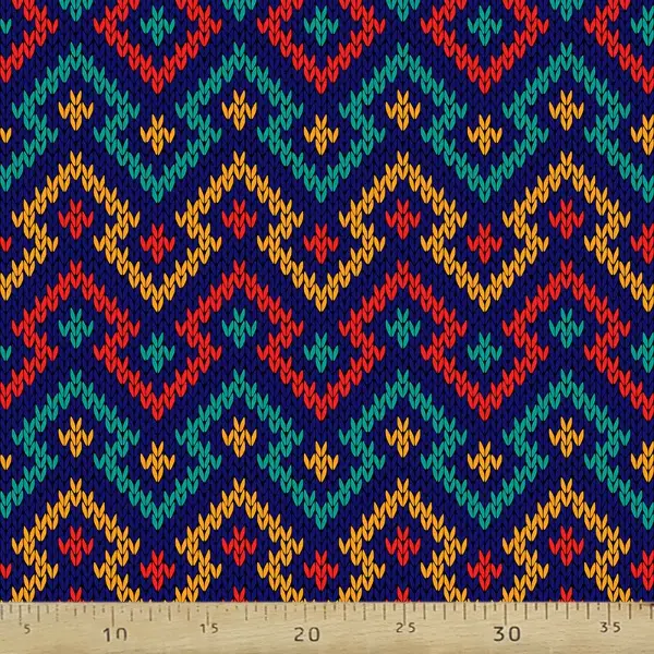 Örgü Desenli Fon Perde Evm616 Kumaşı Kalındır Duck Bezi Değildir- Lacivert-Mavi-Kırmızı-Sarı