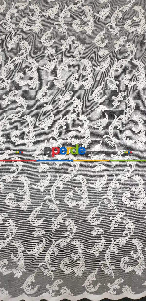 Salon Saçaklı Kruvaze Modeleri Cam Kırığı- Beyaz-Ekru