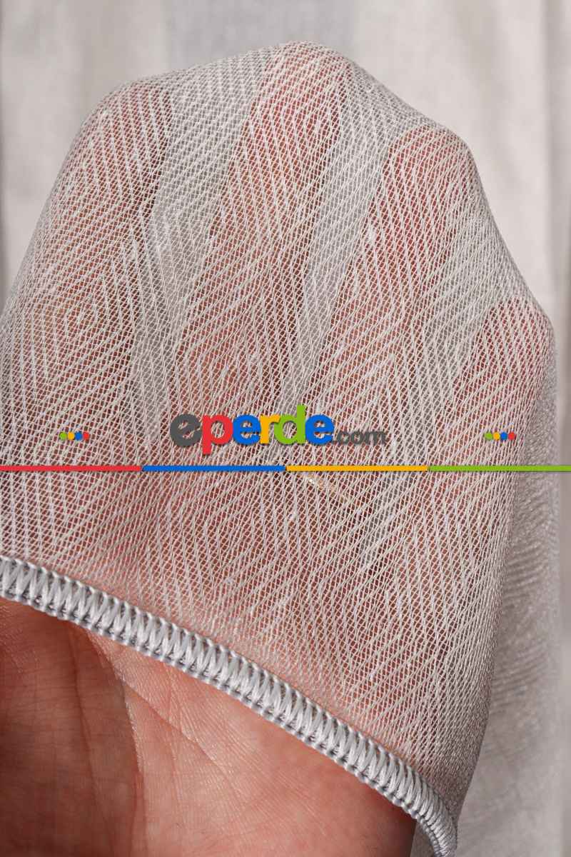 Salon Tül Modelleri - Balık Sırt Düz Tül Perde Ütü İstemez