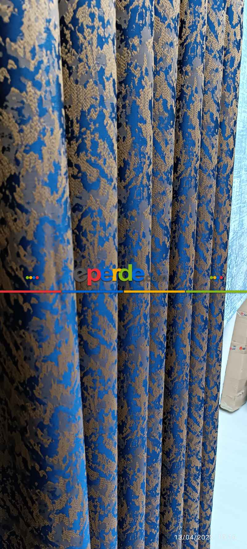 Oturma Odası -  2025 Elit Modern Desenli Fosforlu İplik Dokuma Fon Perde - 2