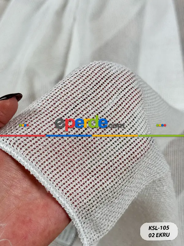 Keten Doğal Dokulu Düz Tül Perde, Ağır Gramajlı Özel Dokuma Premium Seri