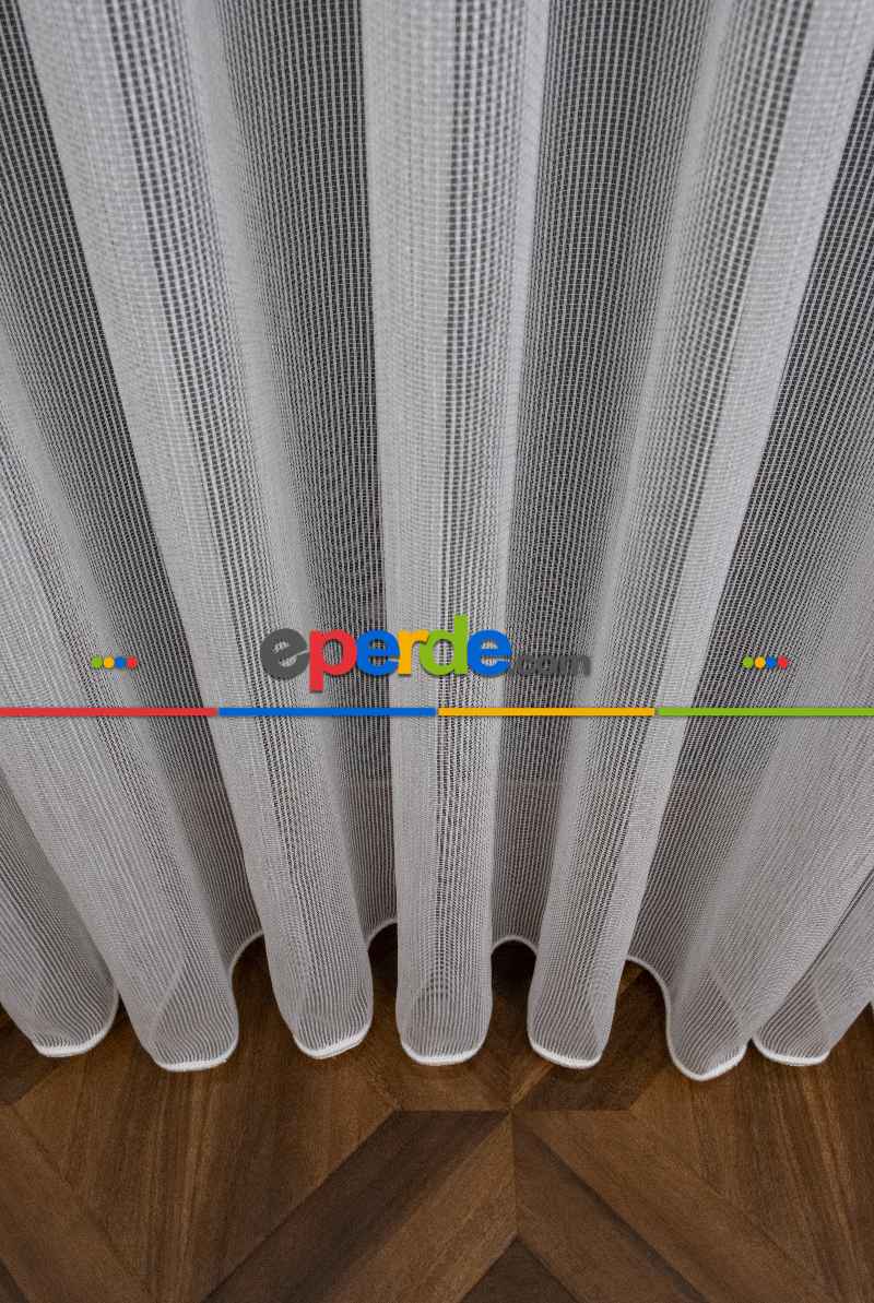 Salon Tül - Zincir Çelik Dökümlü Tül Perde - İtinalı Dikiş - Amerikan Pile - Kurşunlu Tül