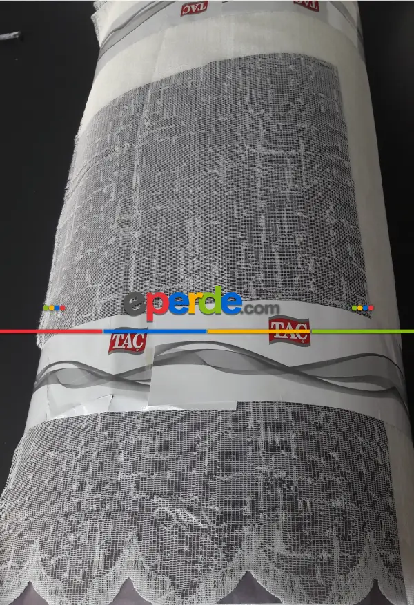 Taç Pırlanta Örme Tül Ekru