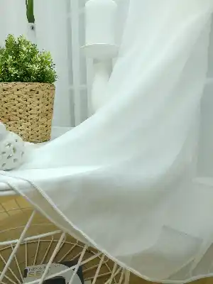 Ekru Tergal Vual Düz Tül Perde Elit Ürün