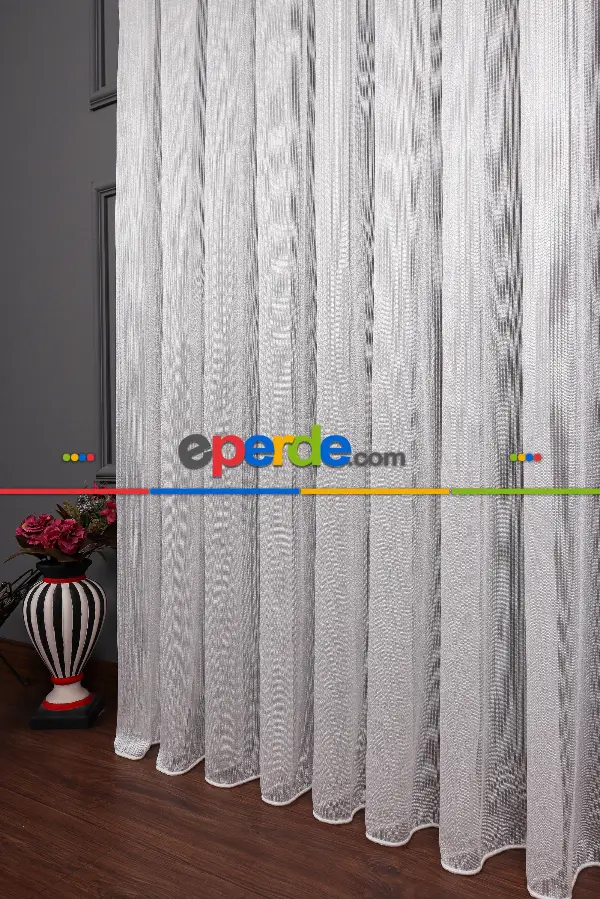 İnci Çizgili Armür Tül Perde Akdz 1038