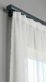 Gri Kanallı Dekoratif Ray, Modern Perde Korniş Rayı Gri Füme Antrasit