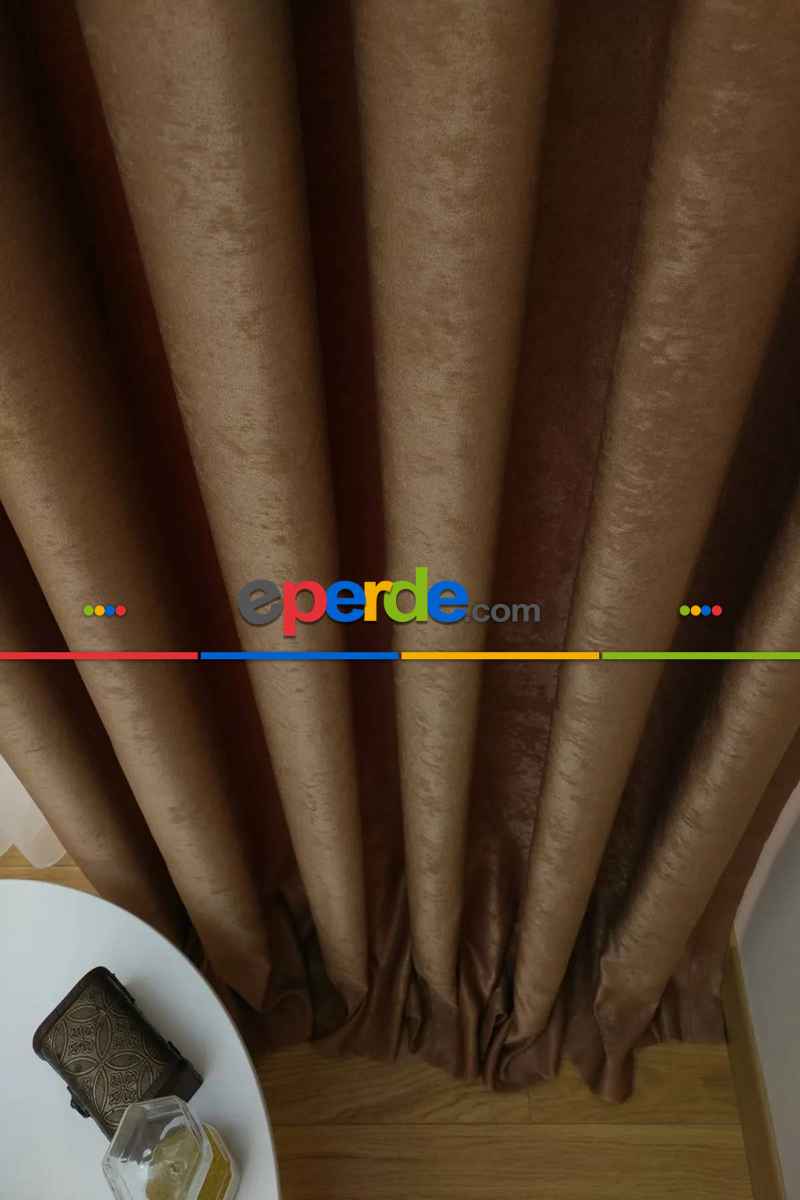 Soft Fon Perde Kako- Kahve