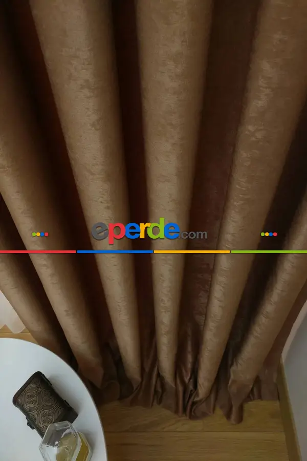 Yatak Odası - Soft Fon Perde Kako- Kahve