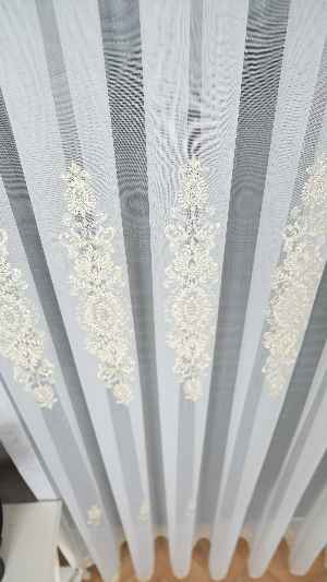 Brillant Gold Nakış İşlemeli Tül Perde Yeni Şehrazat