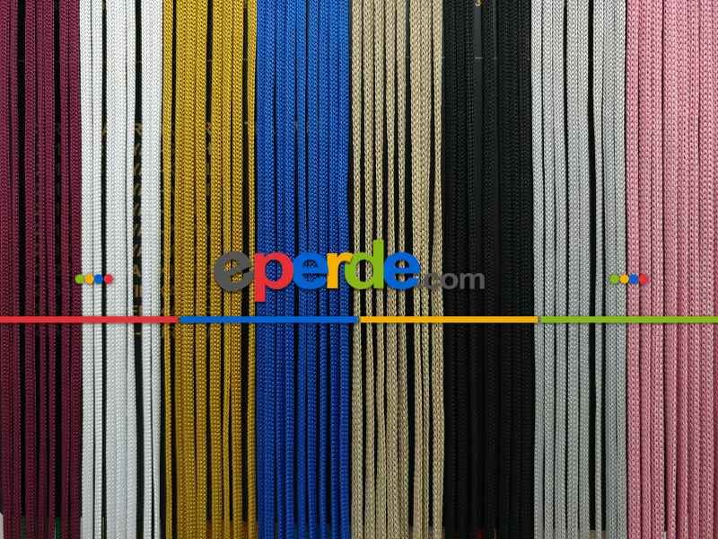 Bordo Rengi İp Perde Jumbo Zincir Serisi- Bordo