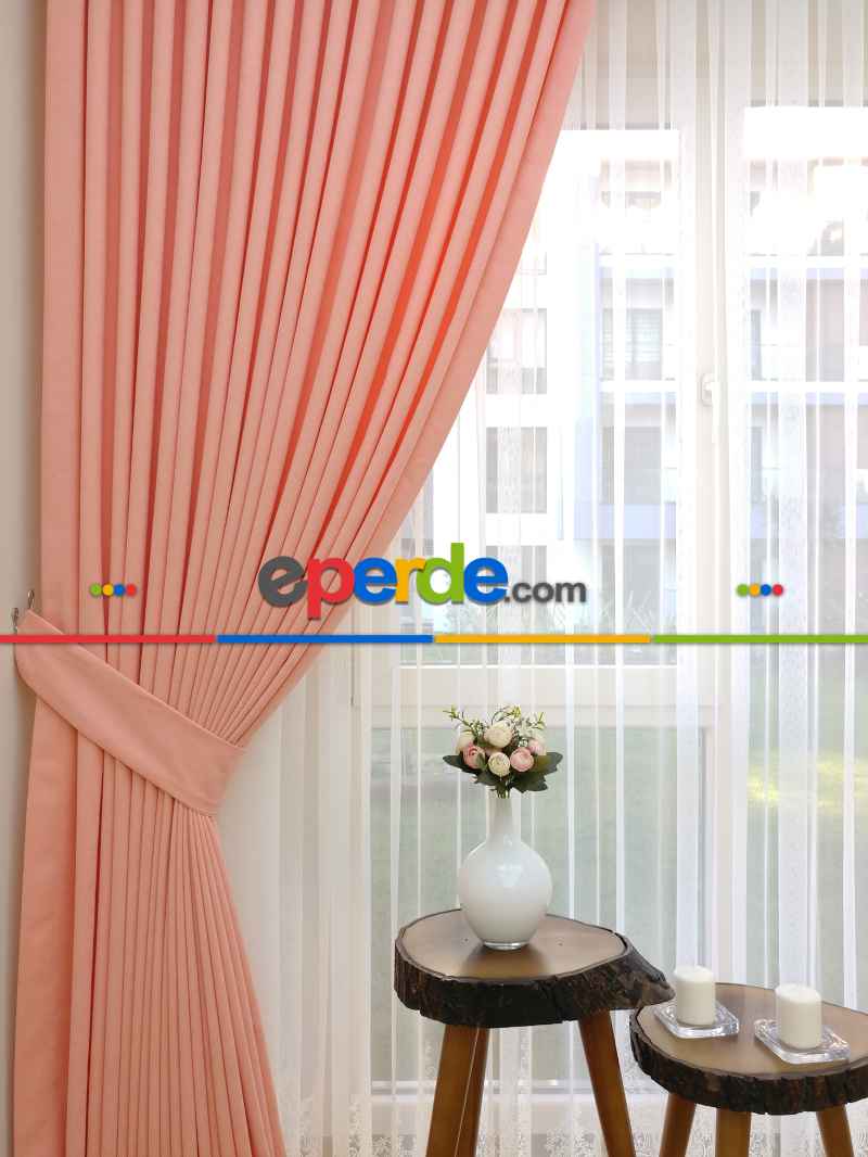 Yavru Ağzı Düz Sade Fon Perde ( Dökümlü Fon )- Yavru Ağzı