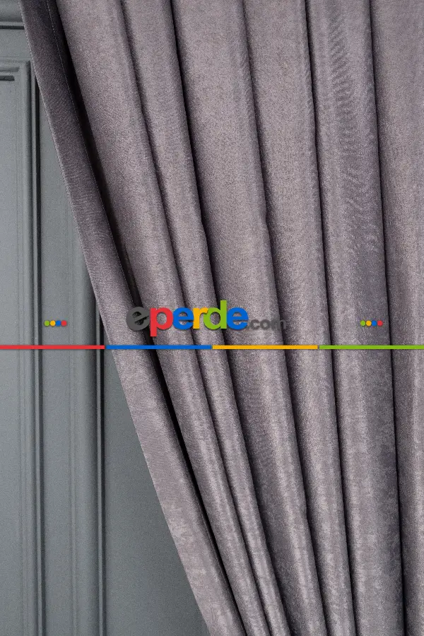 Yatak Odası - Soft Antrasit Fon Perde (180)- Antrasit