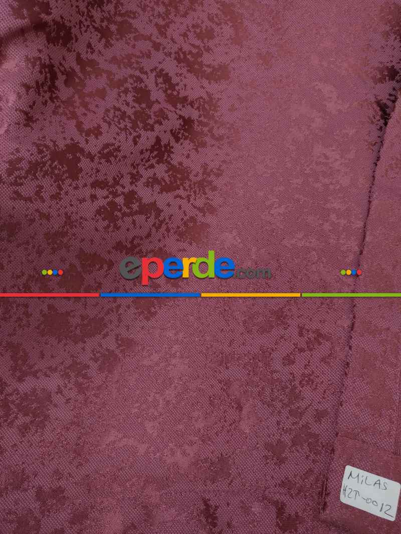 Koyu Gül Duz Jakar Fon Perde (180)- Gül Kurusu