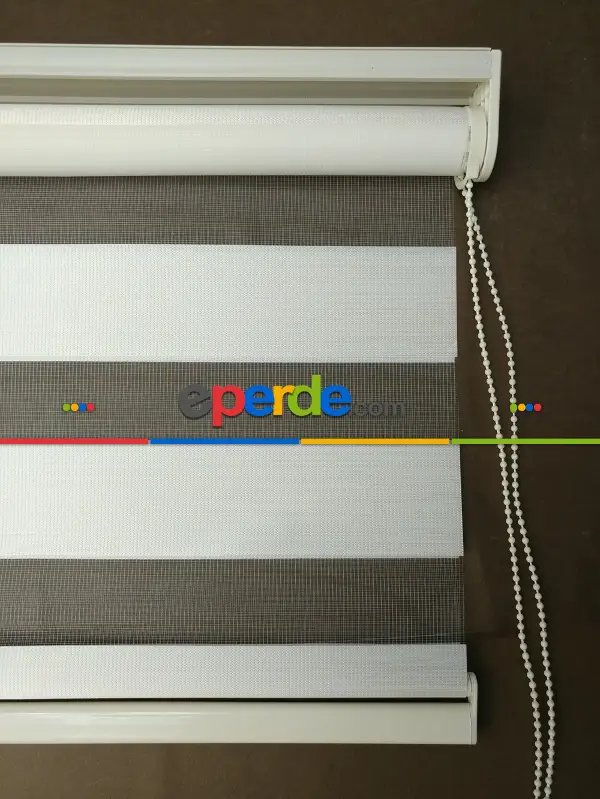 Zebra Perde -bambu Düz Zebra Perde- Krem