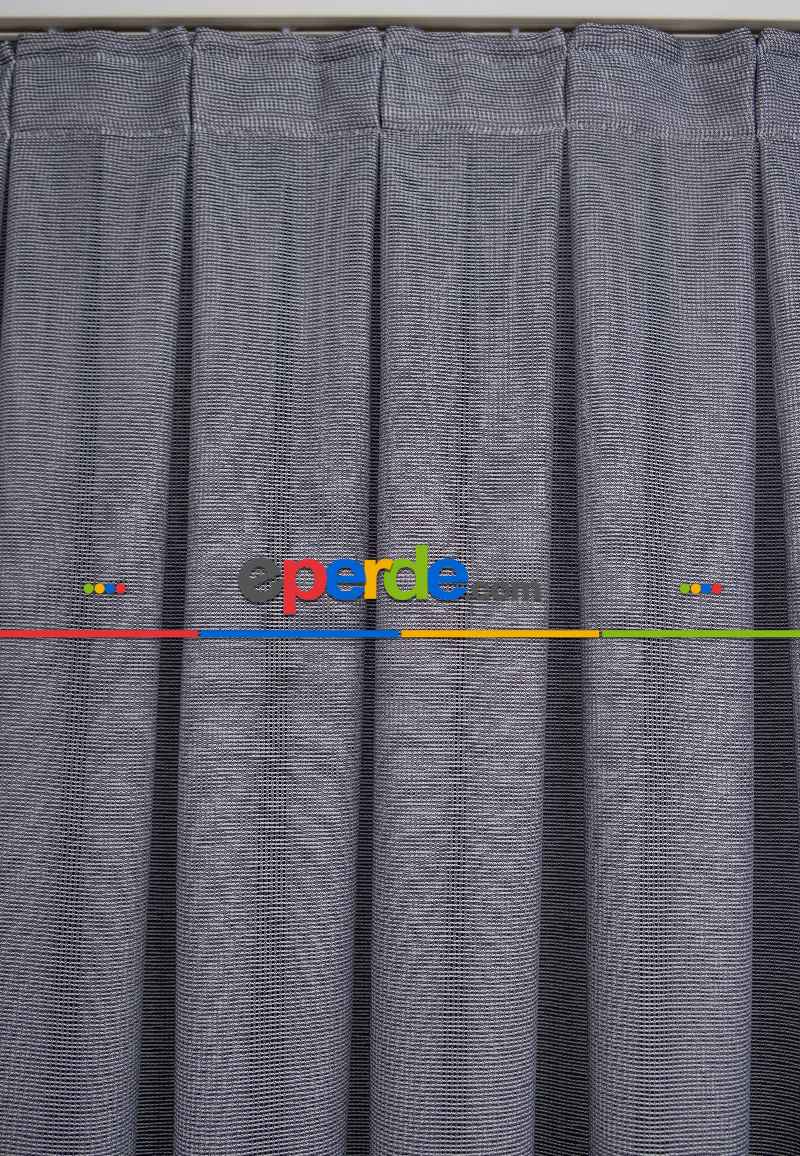 Antrasit Renkli Kedi Tırmalamalarına Dayanaklı Tül Perde