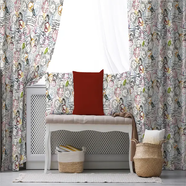 Popart Fon Perde Evim K-272 Kumaşı Kalındır Duck Bezi Değildir