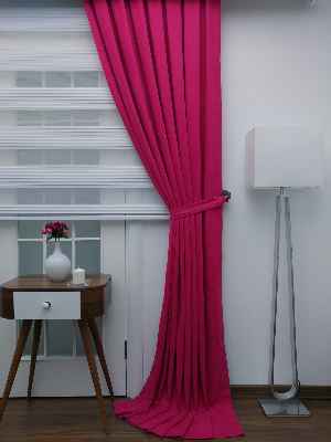 Fuşya Pembe - Düz Fon Perde- Fuşya