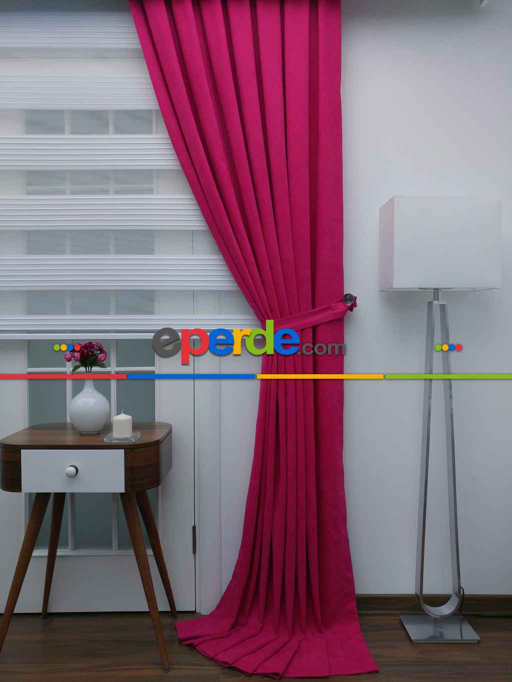 Fuşya Pembe - Düz Fon Perde- Fuşya