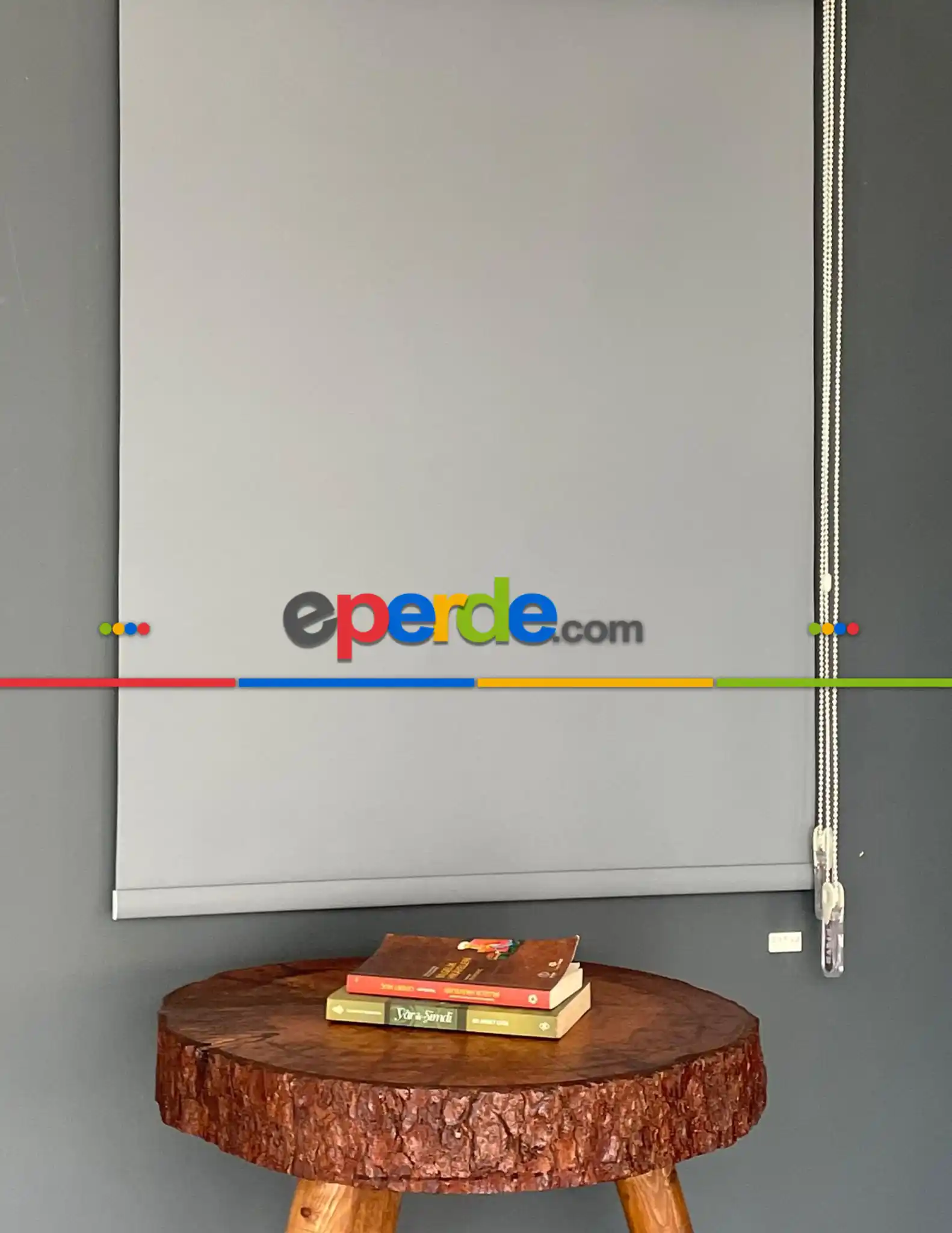 Halim Perdesan Mp-08 Gri Renk Kalın Mat Polyester Stor Perde