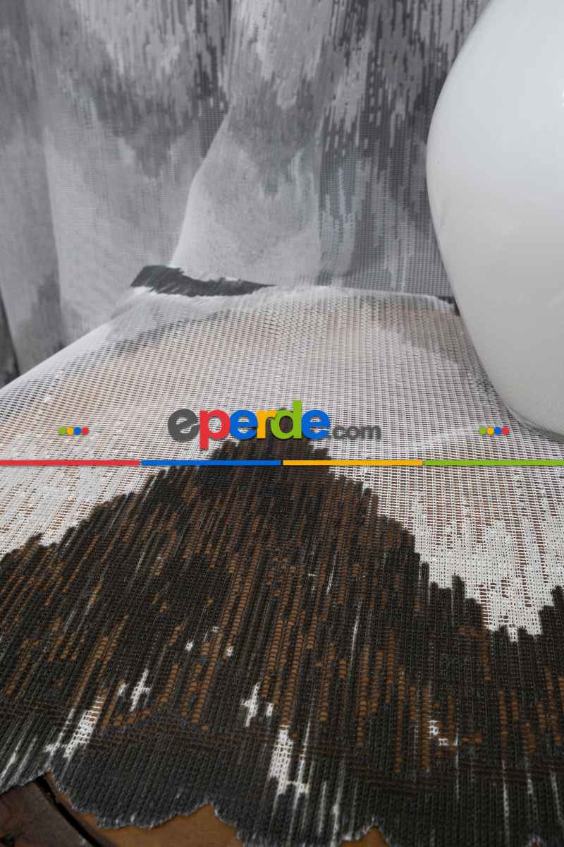 Harmony Tül Yeni Tasarım Renkli Gri Antrasit Füme Tül